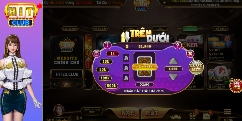 mẹo chơi trên dưới hitclub