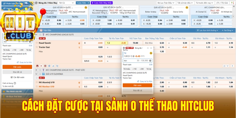 Cách cược O thể thao Hitclub đơn giản