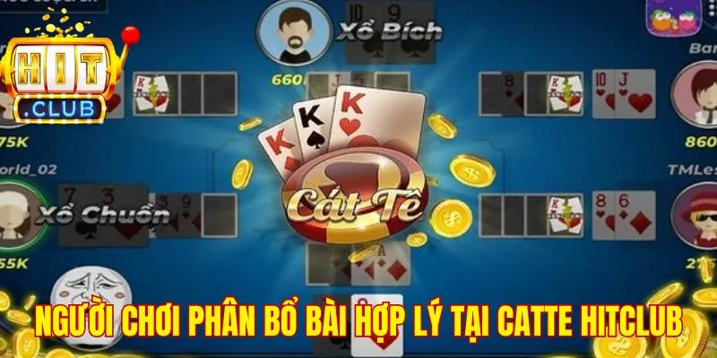 Người chơi phân bổ bài hợp lý tại Catte Hitclub